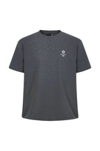 Reflective Leopard Mesh Tee — Dark Grey front