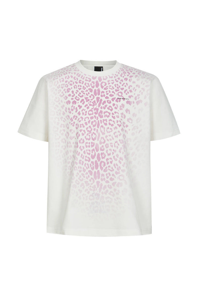 UV-Reactive Leopard Quick-Dry Tee — White front