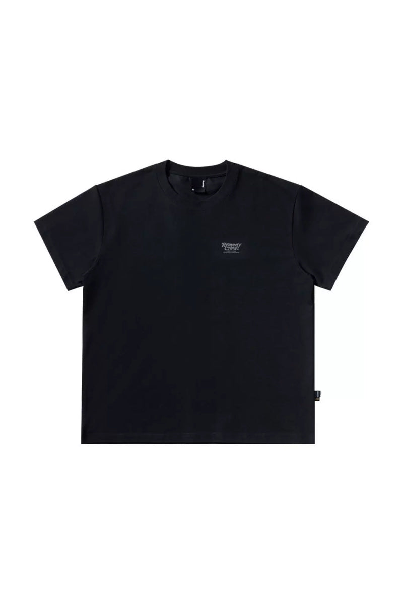Cooling Oversized Streetwear Tee — Black front