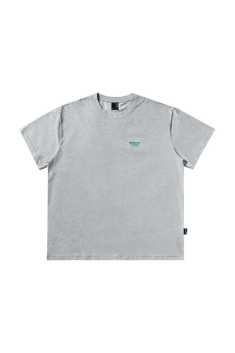Cooling Oversized Streetwear Tee — Heather Grey front