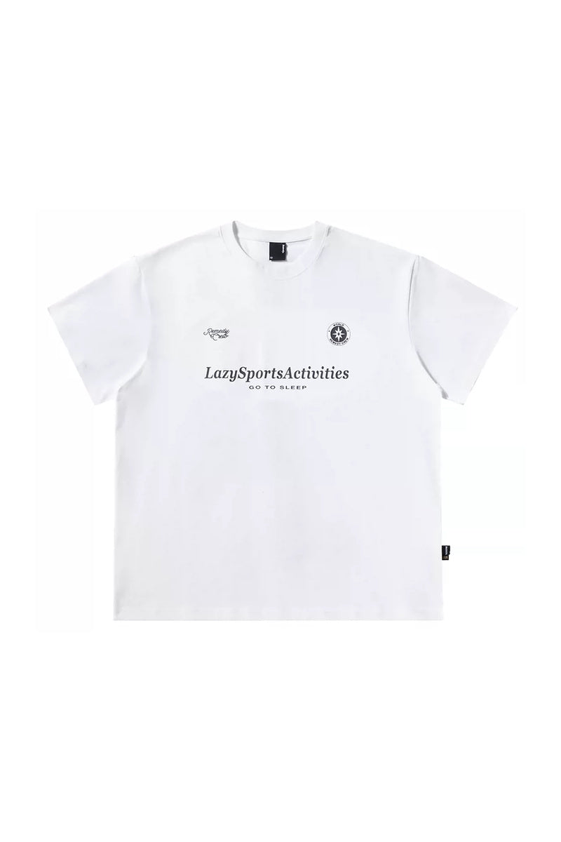 Vintage Graphic Oversized Tee — White front