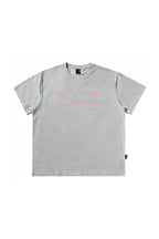 Vintage Graphic Oversized Tee — Heather Grey front