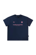 Vintage Graphic Oversized Tee — Blue front