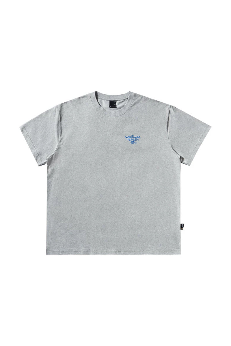 Cooling Quick-Dry Oversized Tee — Heather Grey front