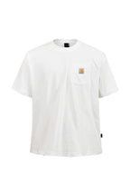 Cargo Pocket Streetwear Tee — White front