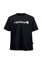 Graphic Oversized Streetwear Tee — Black front