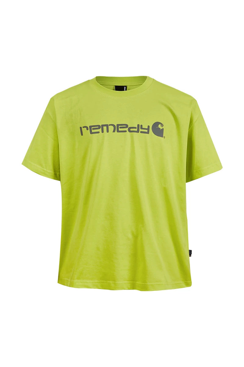 Graphic Oversized Streetwear Tee — Green front