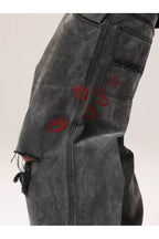 Distressed Straight Workwear Pants — gallery