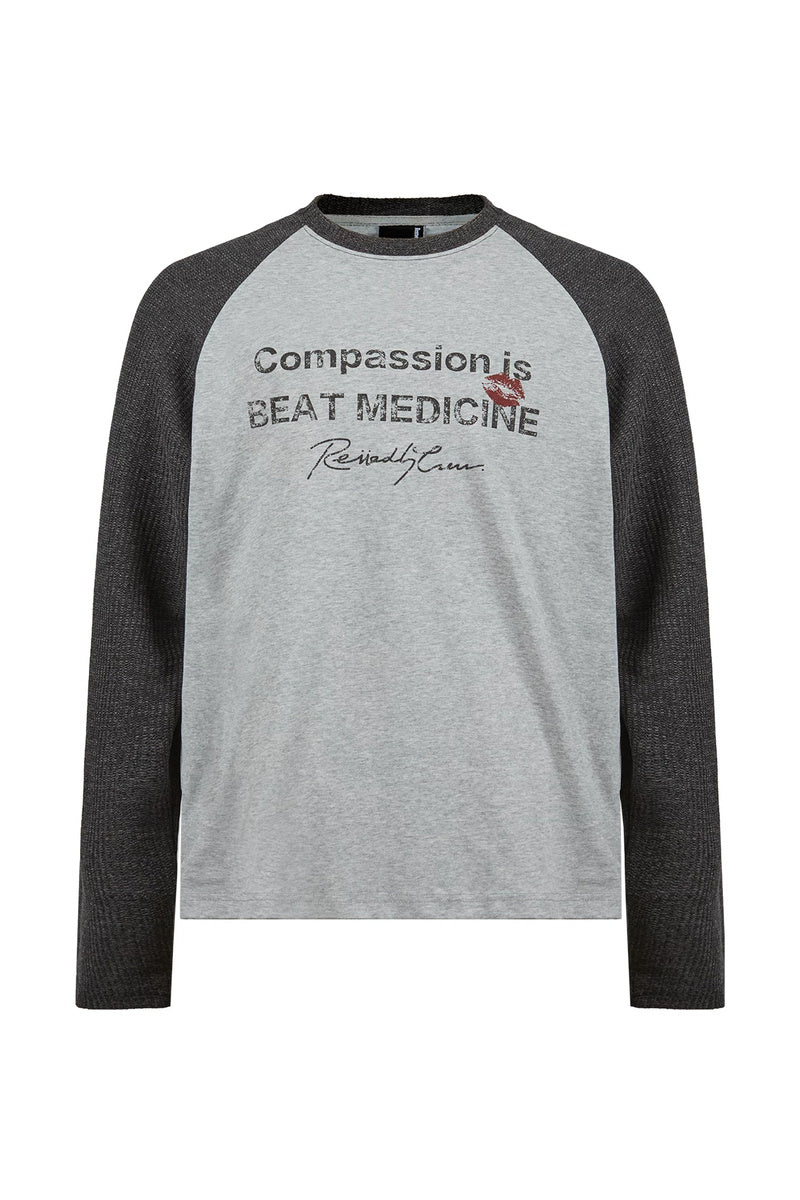 Vintage Raglan Graphic Longsleeve — Heather Grey front