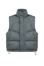 Vintage Stand Collar Vest — Grey front