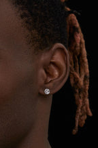 Four Claw Diamond Earrings