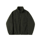 Fleece Stand Collar Windproof Outdoor Jacket