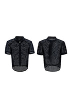 Knit Tie Detail Mesh Tee