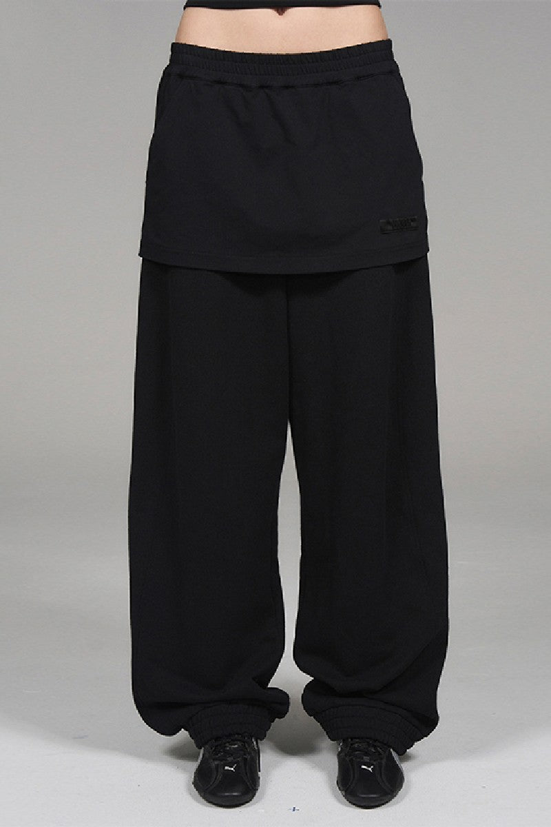 Layered Jogger Sweatpants