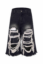 Distressed Patchwork Jorts