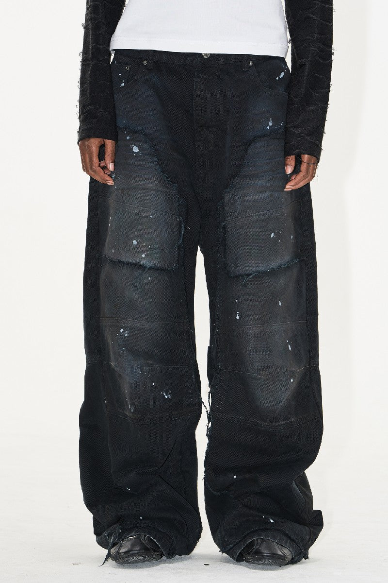 Paint Splatter Carpenter Jeans
