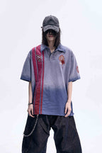 Colorblock Washed Polo Tee