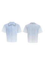 Ombre Fringe Short Sleeve Shirt