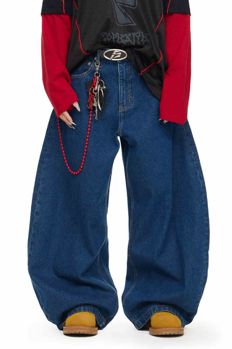 Vintage Wash Blade Leg Jeans