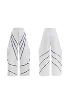Striped Studded Blade Trousers