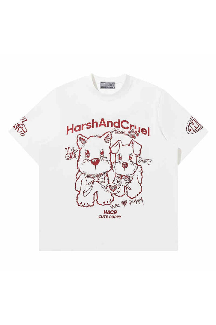 Handdrawn Dog Loose Tee