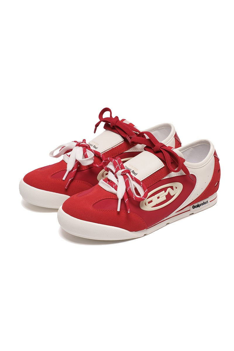 College Red Trainer Sneakers