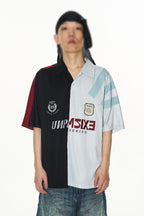 Colorblock Polo Graphic Tee