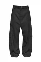 Wool Drop Crotch Cargo Pants