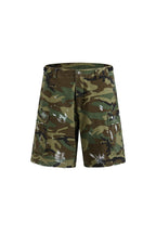Camo Wide Leg Cargo Shorts