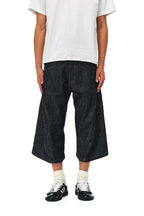 Studded Raw Denim Short Jeans