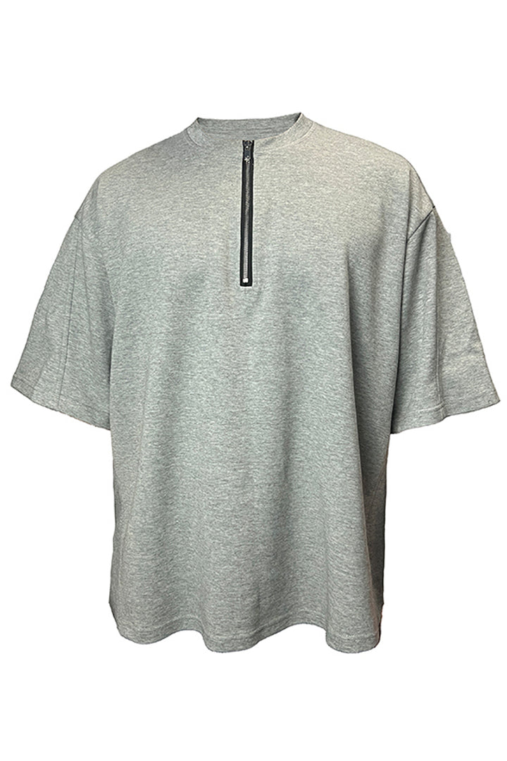 Half-Zip Island Cotton Tee