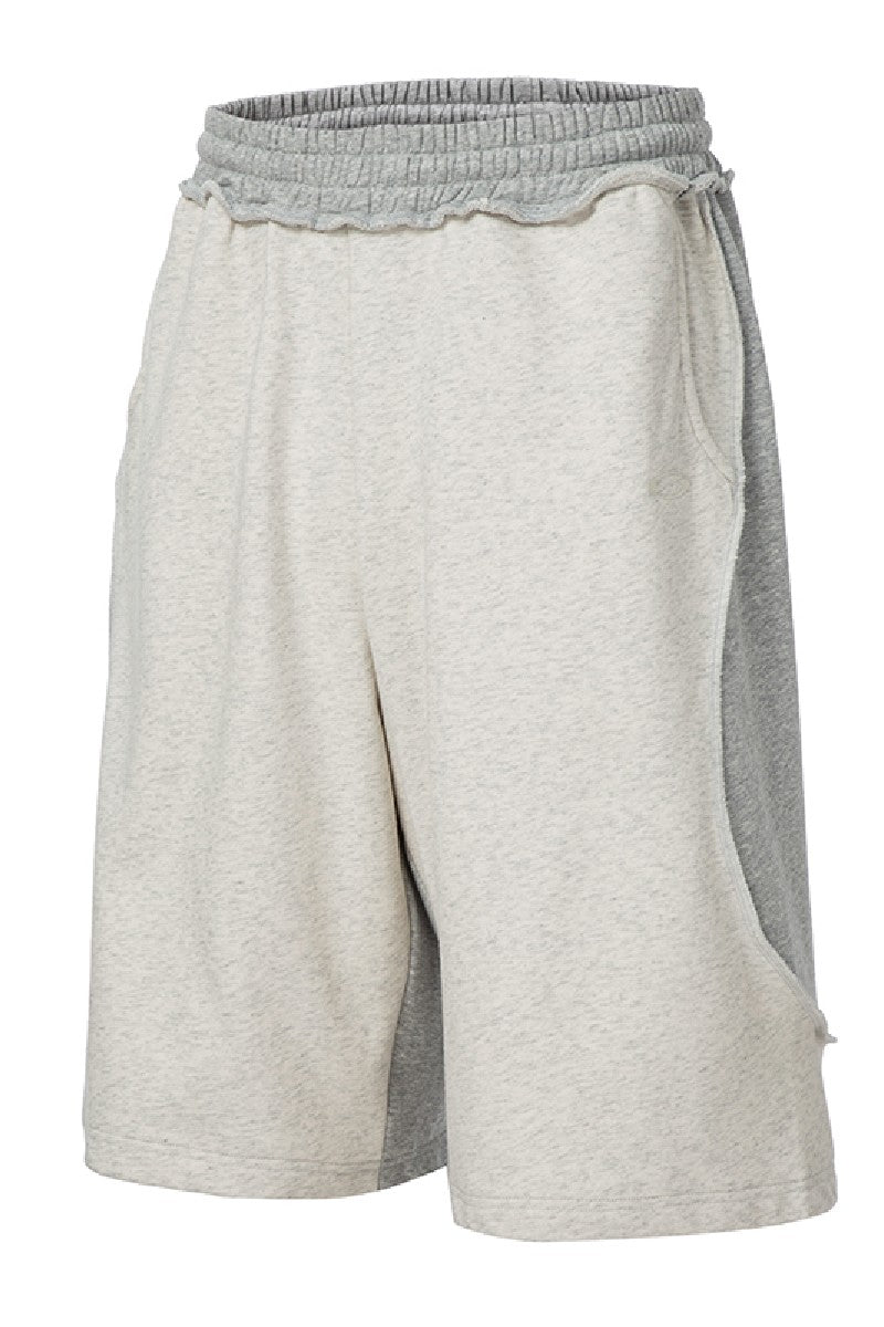 Colorblock Embroidered Beach Shorts