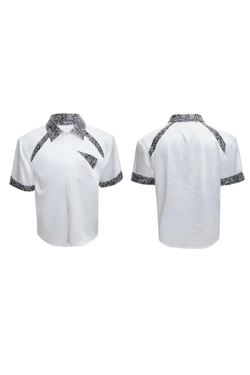 Snake Panel Studded Shirt