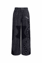 Sequin Pearl Mesh Jeans