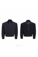 Studded Spine Harrington Jacket