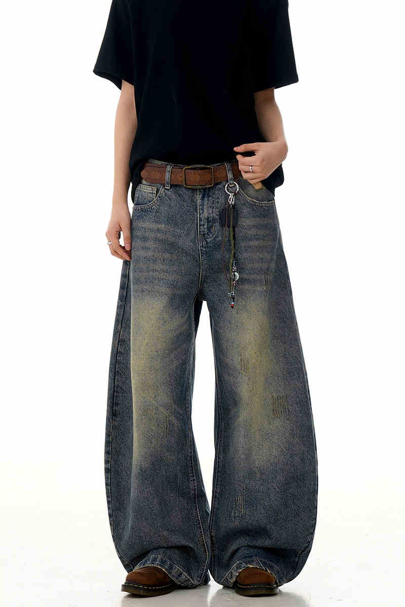Washed Blue Blade Jeans