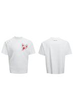 Asymmetrical Rhinestone Graphic Tee