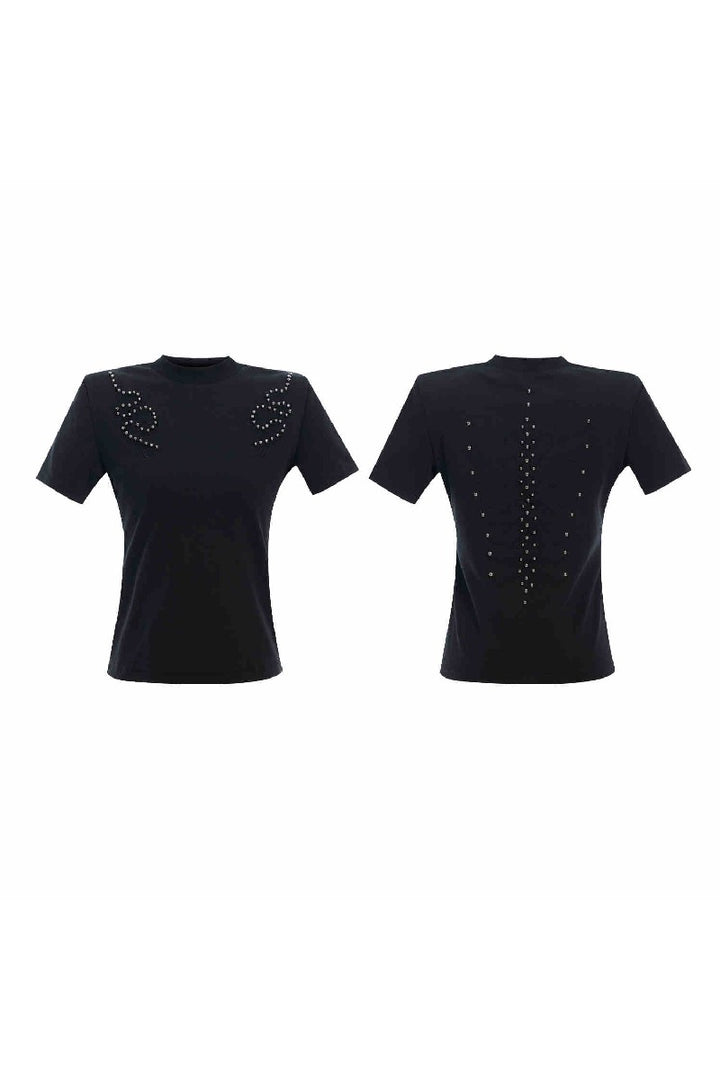 Spine Studded Fitted Tee