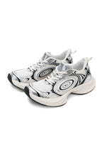 Silver White Disk Runtech Sneakers