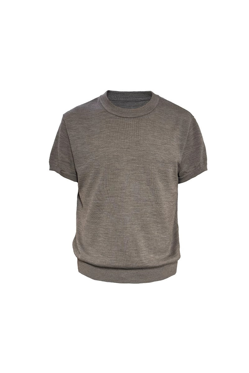 Merino Wool Ribbed T-Shirt