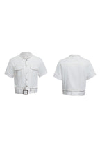 Pearl Trim Denim Shirt