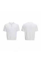 Textured Knit Mesh Tee