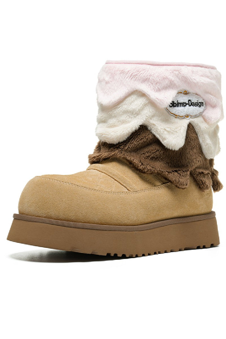 Ice Cream Platform Snow Boots