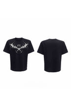 Studded Thistle Embroidery Tee