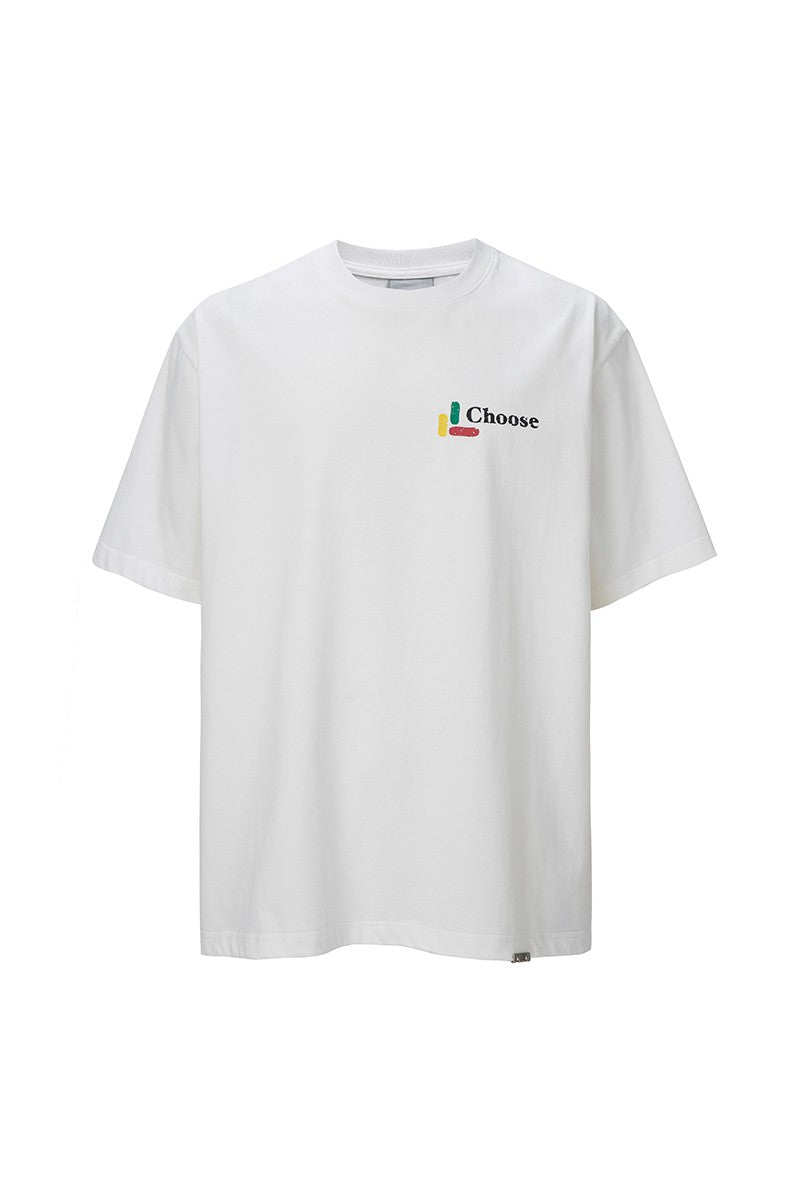 Heavyweight Slogan Couple T-Shirt