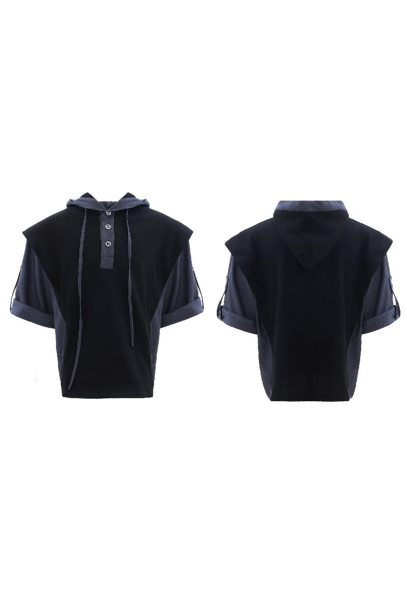 Hooded Panel Design Tee
