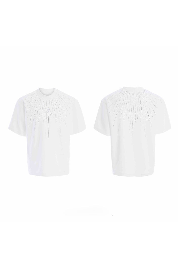 Allover Rhinestone Graphic Tee