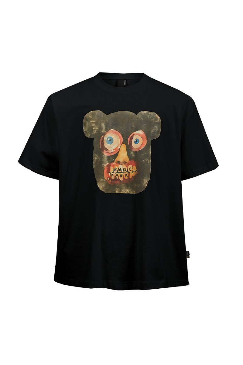 Bear Face Graphic T-Shirt