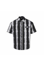 Wrinkled Ink Stripe Shirt