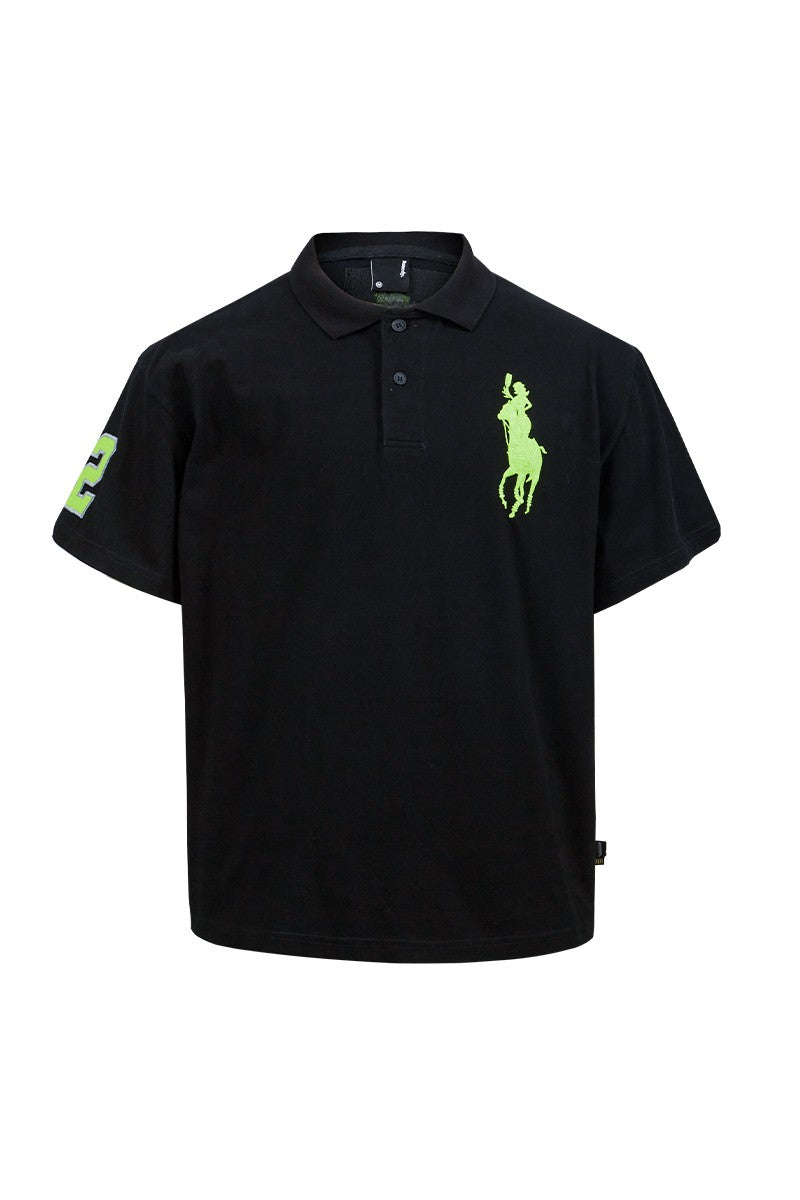 Reflective Embroidered Polo Shirt